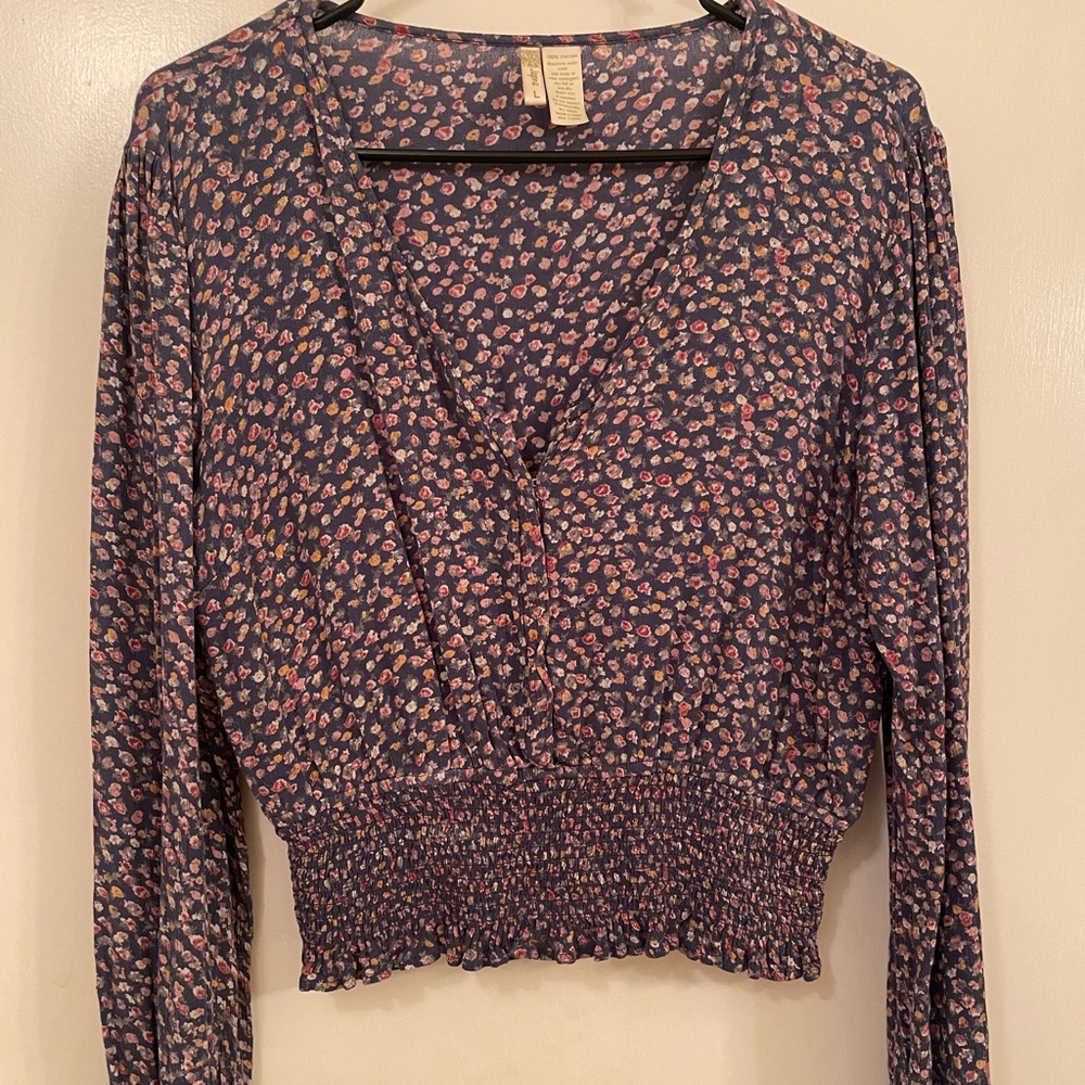 Japna boho floral women’s long sleeved blouse
